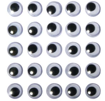 Wackelaugen Rund - 24 Stk.